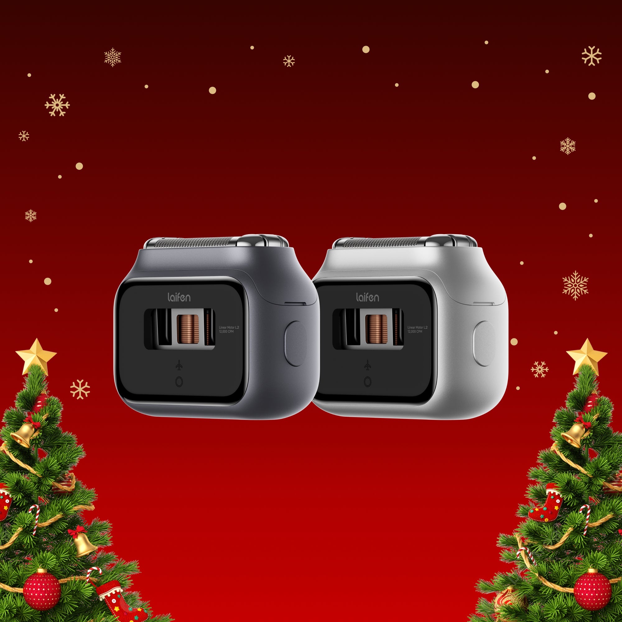 Laifen P3 Pro electric shaver (grey+silver) bundle deal | Laifen Christmas deal 2025