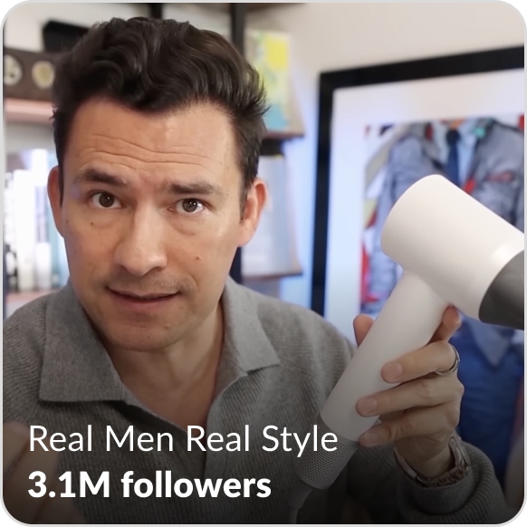 Real men real style uses Laifen blow dryer