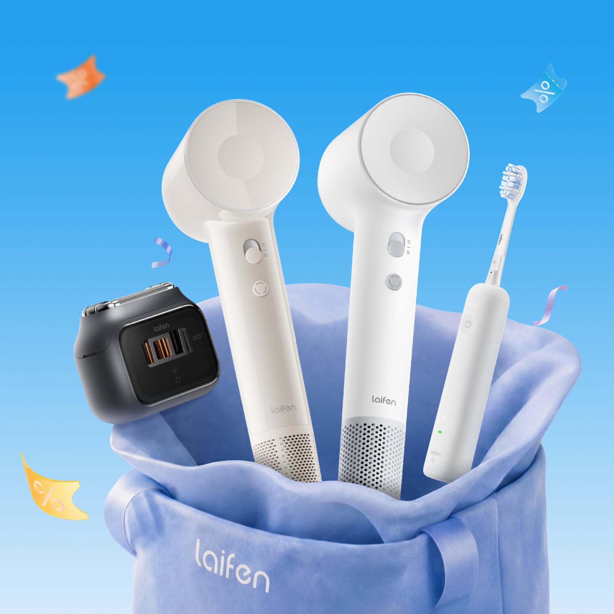 Laiifen 電動歯ブラシ 本体 ライトブルー Best Electric Toothbrushes - Smart & Sonic – Laifen-US