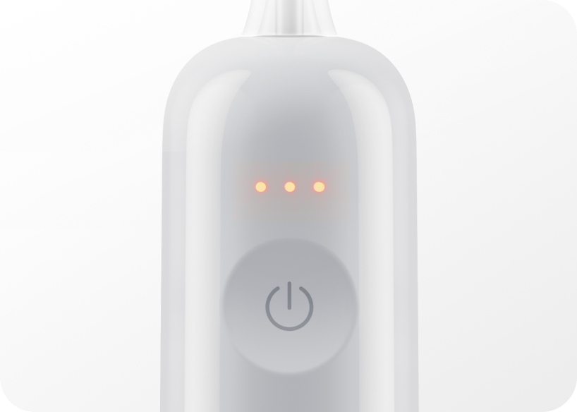 Indicating lights of Laifen Wave toothbrush