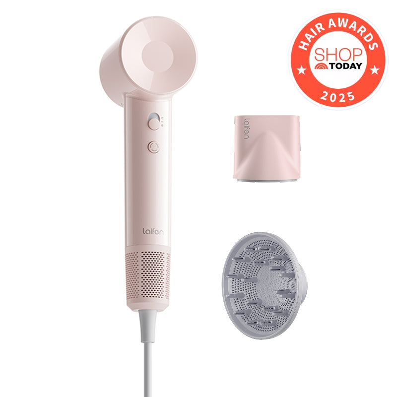 Laifen SE Lite Pink Hair Dryer, Luxury Blow Dryer, Quite Hair Dryer, A Diffuser Nozzle, Concentrator Nozzle