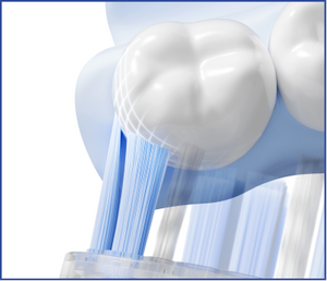 Schematic drawing of a car's front windshield and wipers