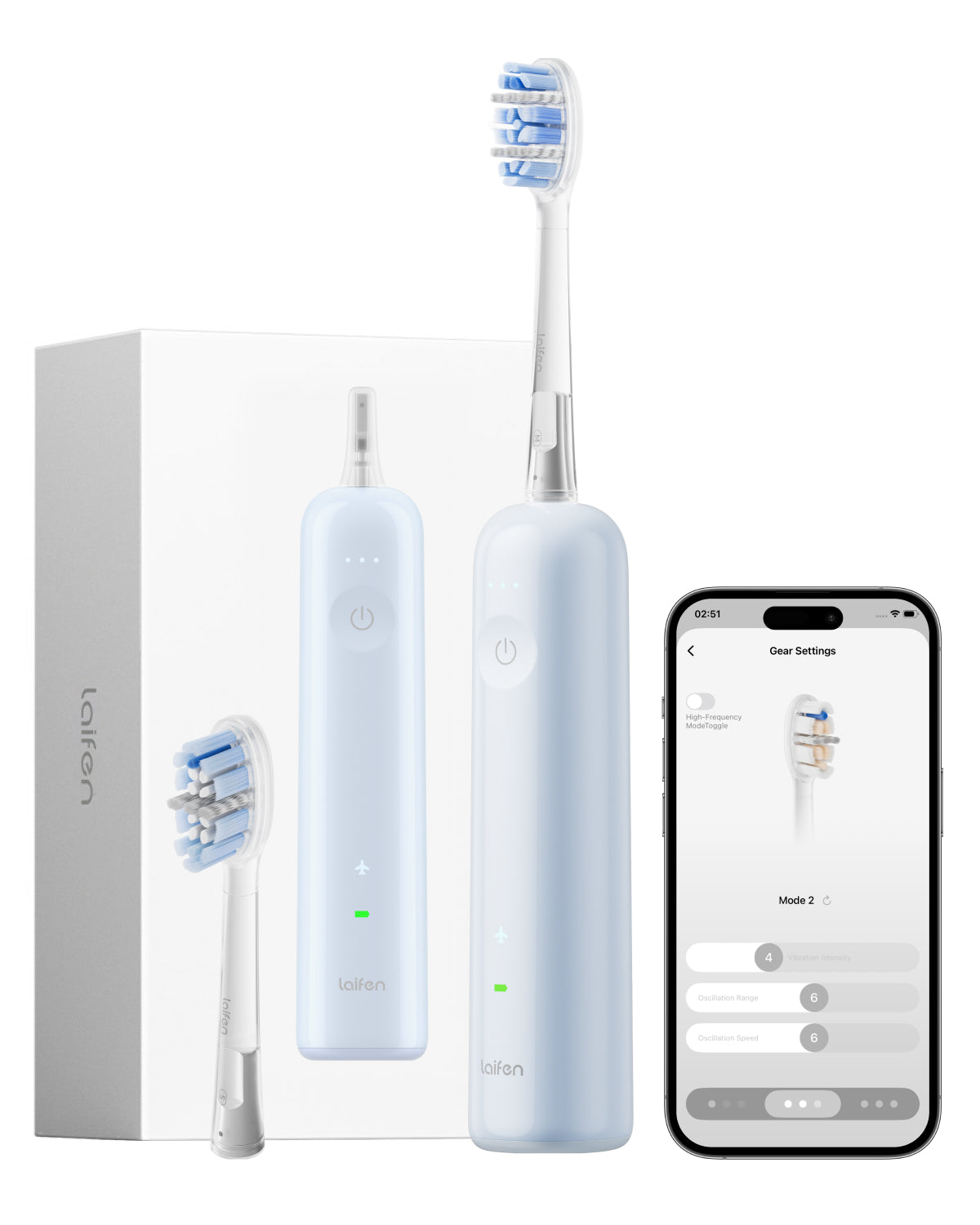 Laifen Wave Pro Electric Toothbrush ABS Blue Main Image Overall Review