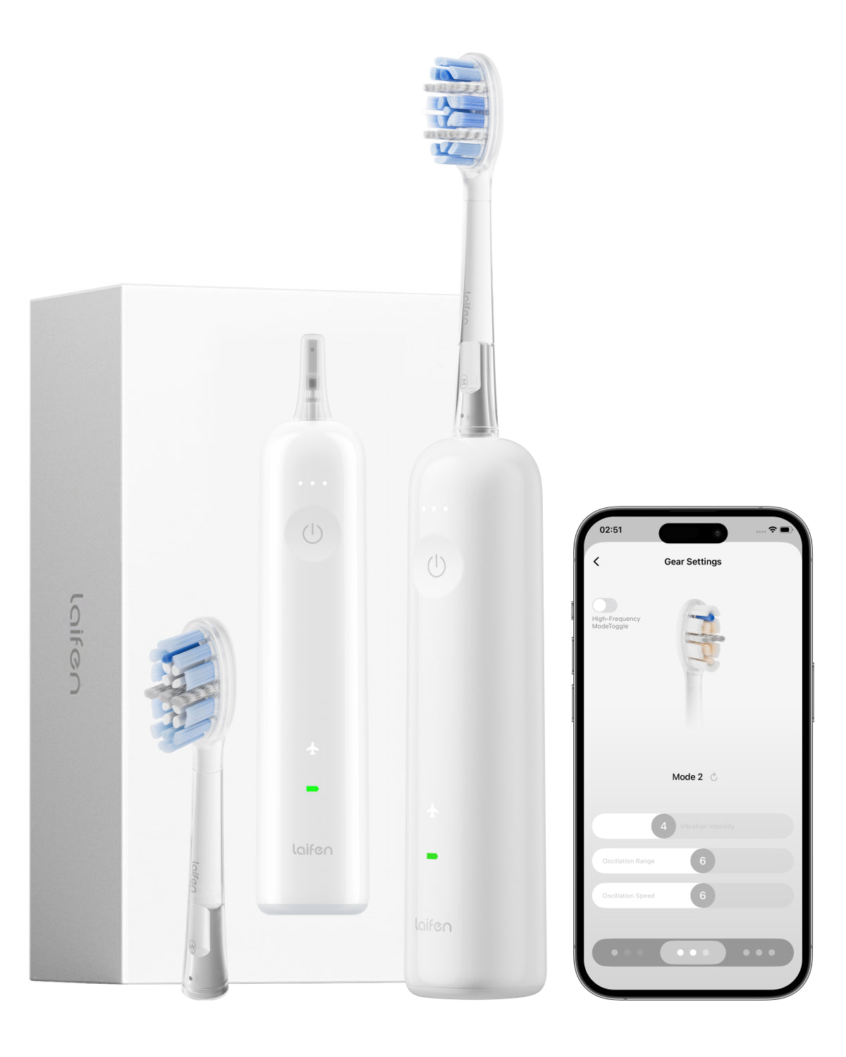 Laifen Wave Pro Electric Toothbrush ABS White Main Image Overall Review
