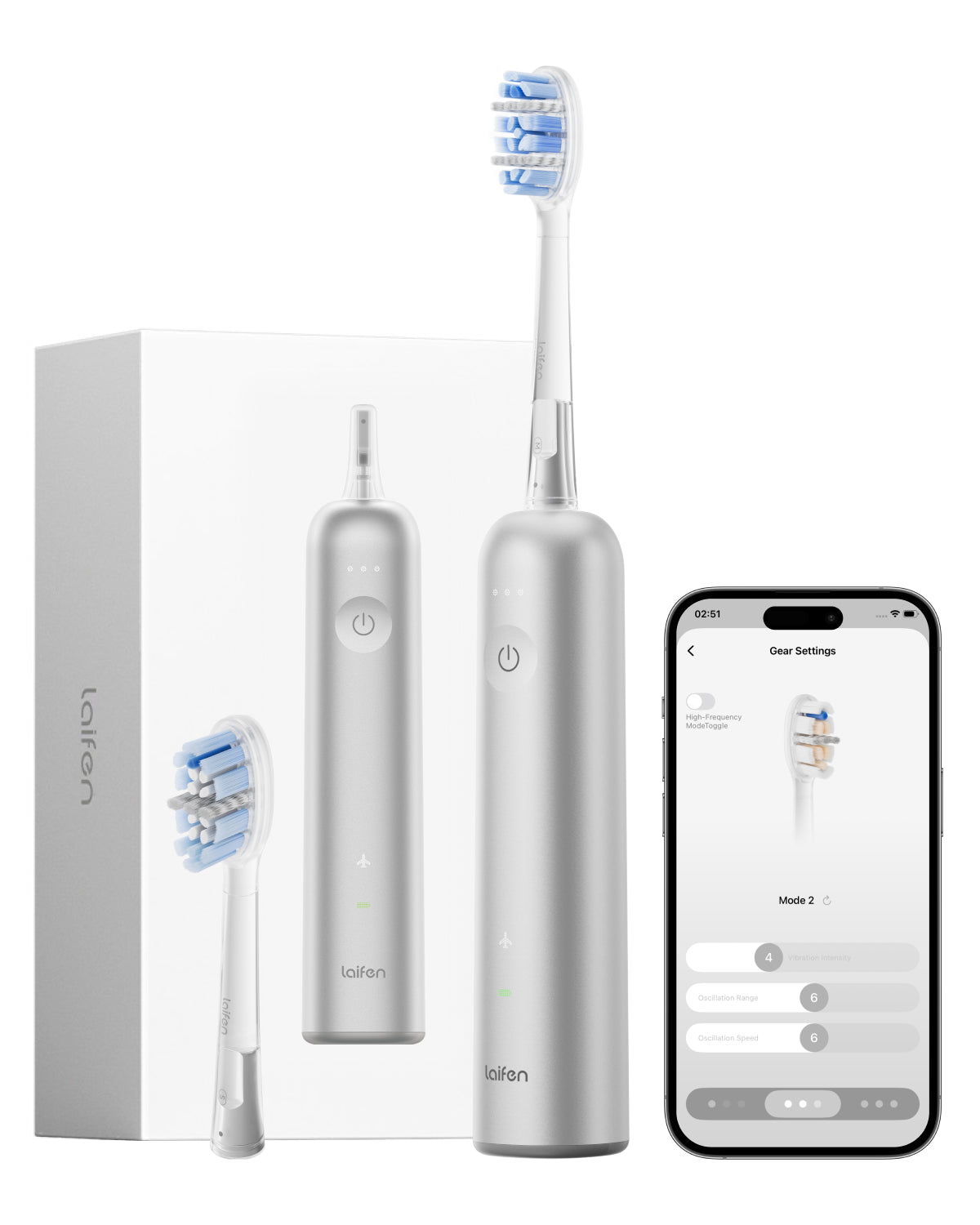Laifen Wave Pro Electric Toothbrush: Deep Clean & 70-Day Battery