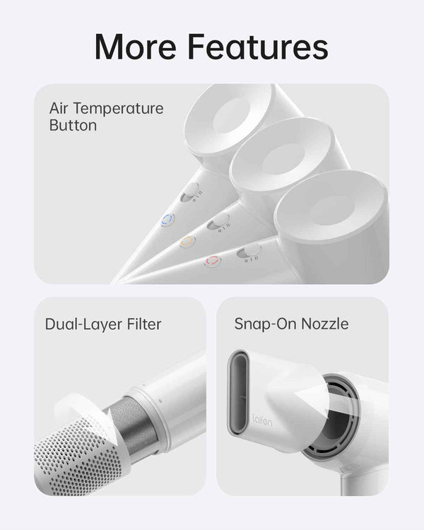 Levity SE Light blow dryer features