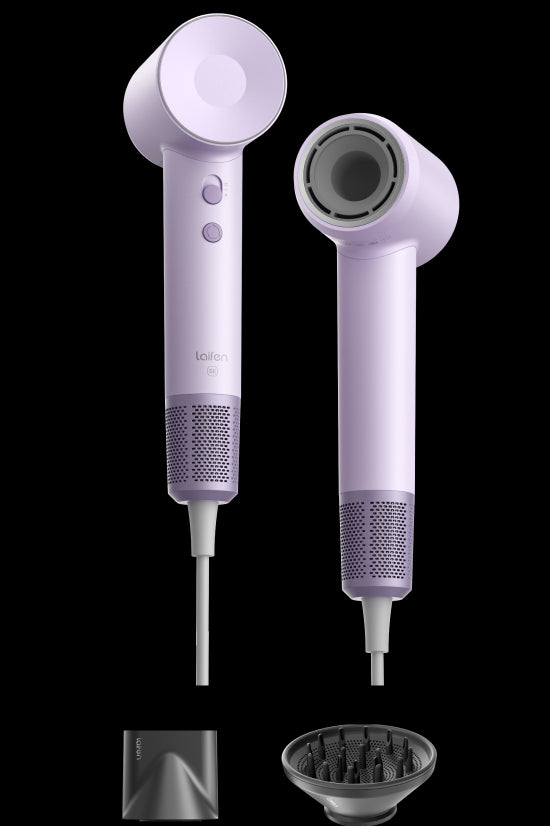 Laifen SE hair drying tools with 2 nozzles | Matte purple