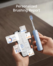 Laifen Wave Pro Electric Toothbrush Aluminum Alloy Pink Personalized Brushing Report
