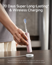 Laifen Wave Pro Electric Toothbrush ABS White 70 Days Super Long-Lasting & Wireless Charging