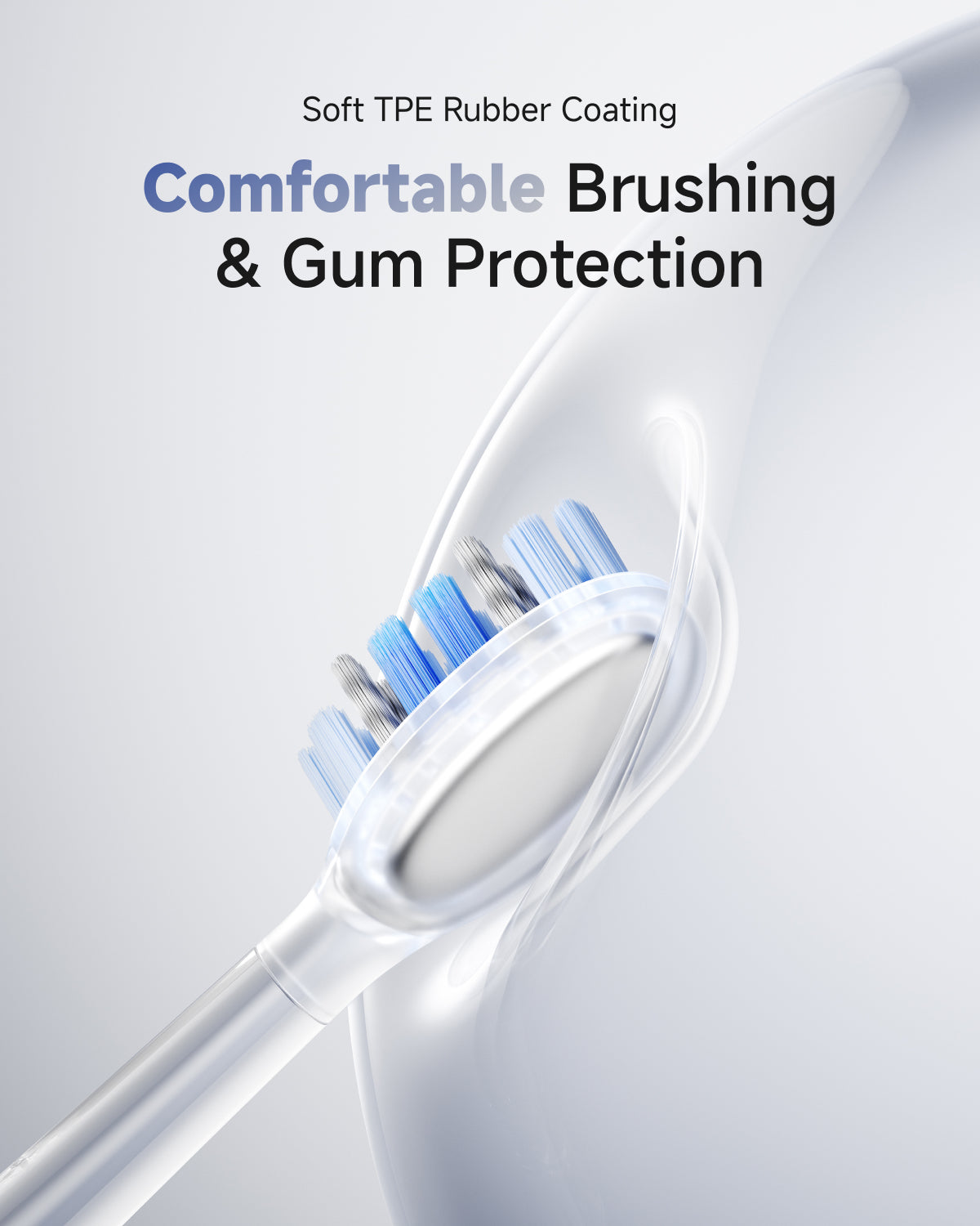 Laifen Wave Pro Electric Toothbrush ABS White Soft TPE Rubber Coating Comfortable Brushing & Gum Protection