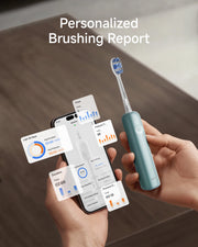 Laifen Wave Pro Electric Toothbrush Aluminum Alloy Blue Personalized Brushing Report