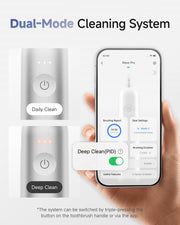 Laifen Wave Pro Electric Toothbrush Aluminum Alloy Original Dual Mode Cleaning System Deep Clean (PID) *The system can be switched by triple-pressing the button on the toothbrush handle or via the app.
