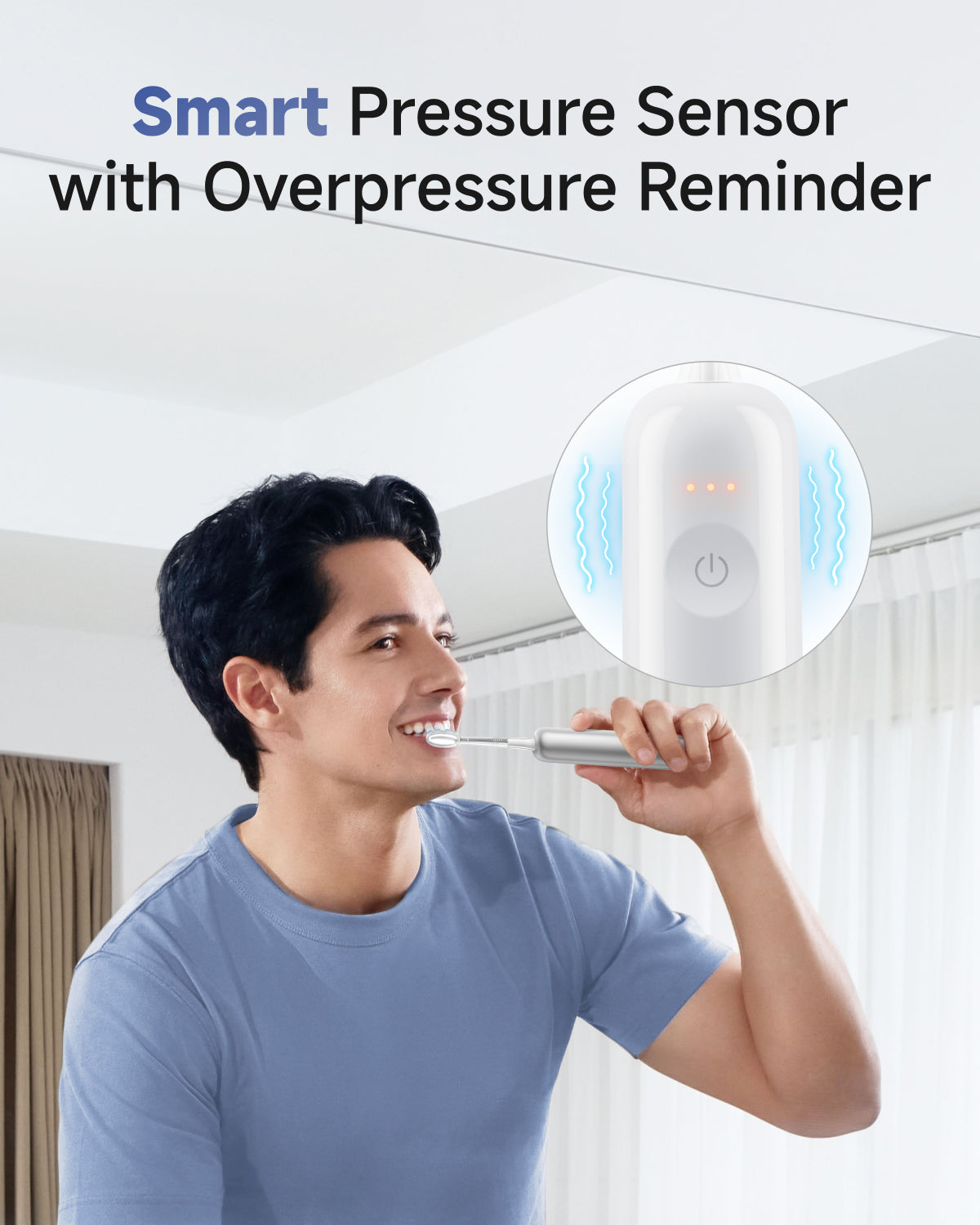 Laifen Wave Pro Electric Toothbrush Aluminum Alloy Original Smart Pressure Sensor with Overpressure Reminder